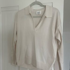 Aritzia Wilfred Clara Sweater - Light Birch